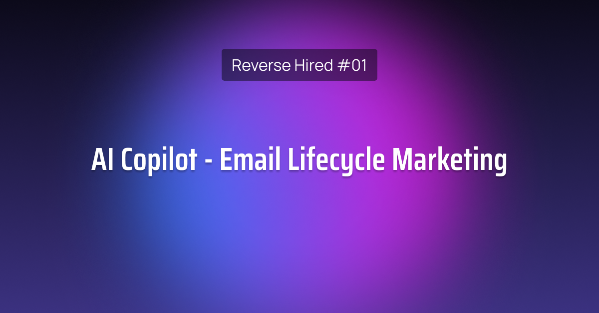 email lifecycle marketing teardown